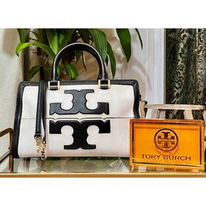 ♦️♦️  TORY BURCH AUTHENTIC BLACK AND WHITE JESSICA HANDBAG ♦️♦️